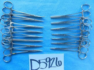 D5926 W. Lorenz Jarit Codman Surgical Forceps Lot of 15 Approx. 15cm