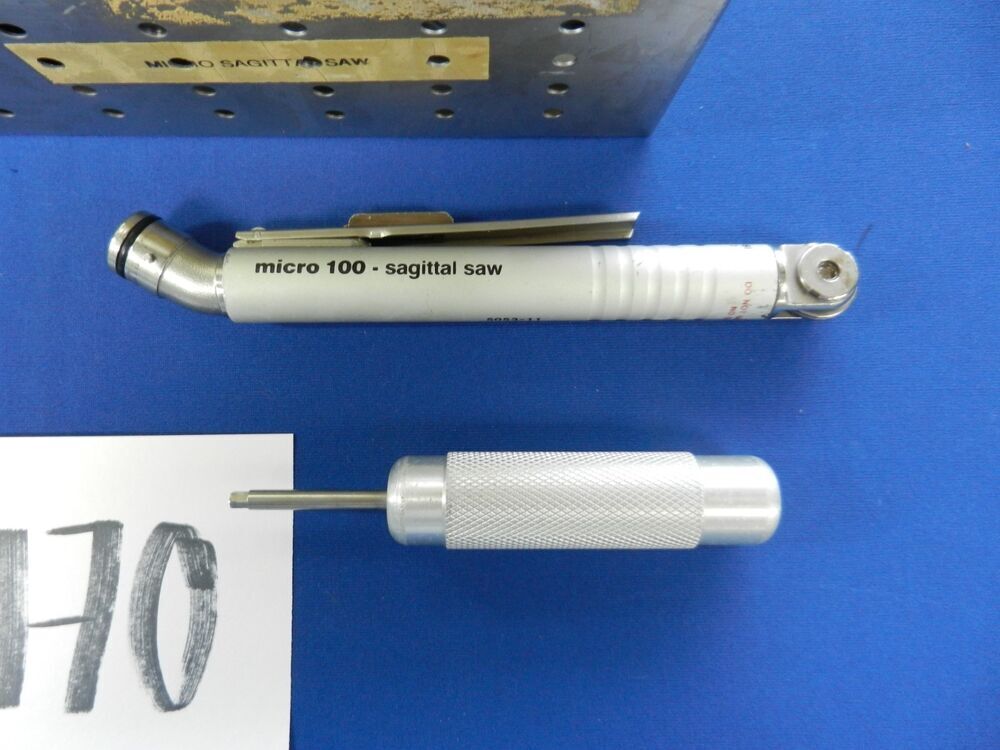 Zimmer Hall 5053-11 Micro 100 Sagittal Saw Set with Case - Image 4