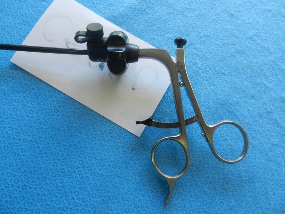 Stryker Surgical Laparoscopic Shaft W/ Ratcheting Metal Handle 250-080-234 - Image 4