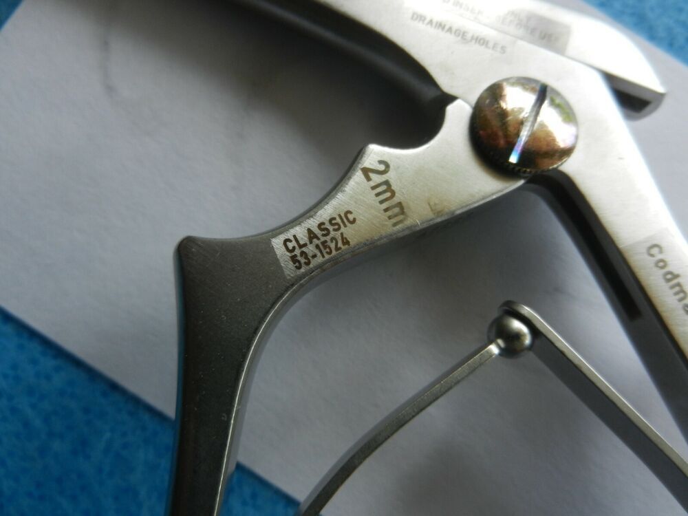 Codman Surgical Orthopedic 2mm 40 Deg 8in Kerrison Rongeur 53-1524 - Image 5