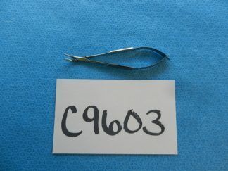 Storz Surgical 4-1/2in Angled Serrated Needleholder