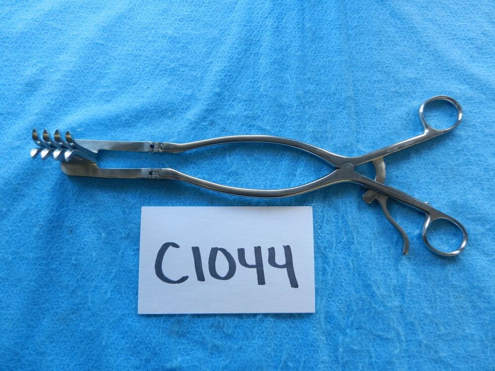 Zimmer Surgical Orthopedic 4X4 Sharp Prong Beckman Adson Retractor 3053