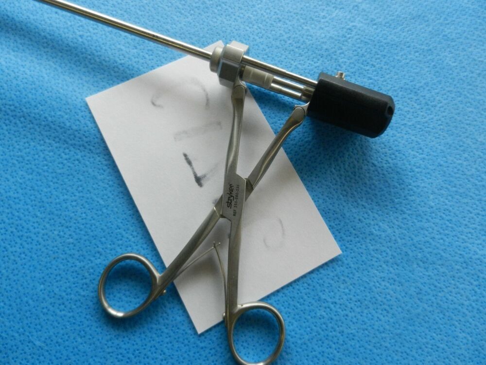 Stryker Surgical Laparoscopic 5mm Bipolar Fenestrated Forceps 250-080-360 - Image 5