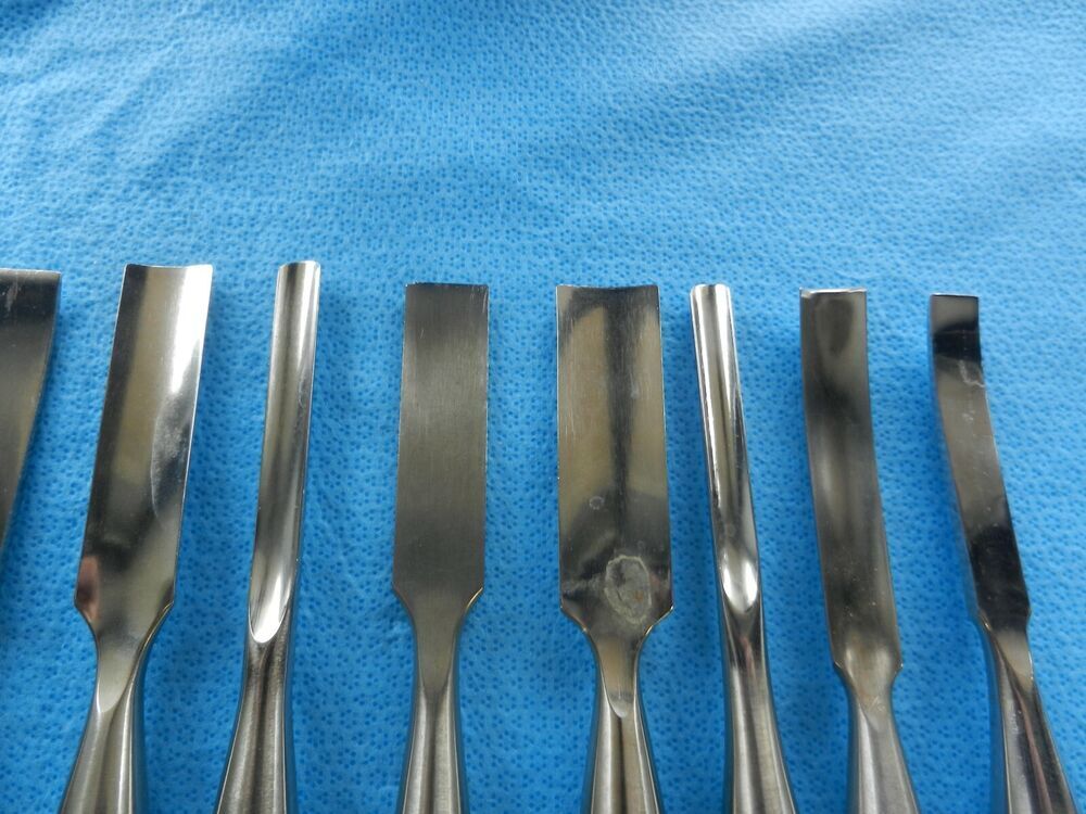 Codman Zimmer Surgical Orthopedic Osteotomes & Gouges Lot Of 15 - Image 5