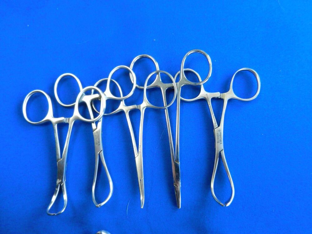 E640 V. Mueller Jarit Codman Lot of 10 Forceps 8.5-11cm Overall Length - Image 4