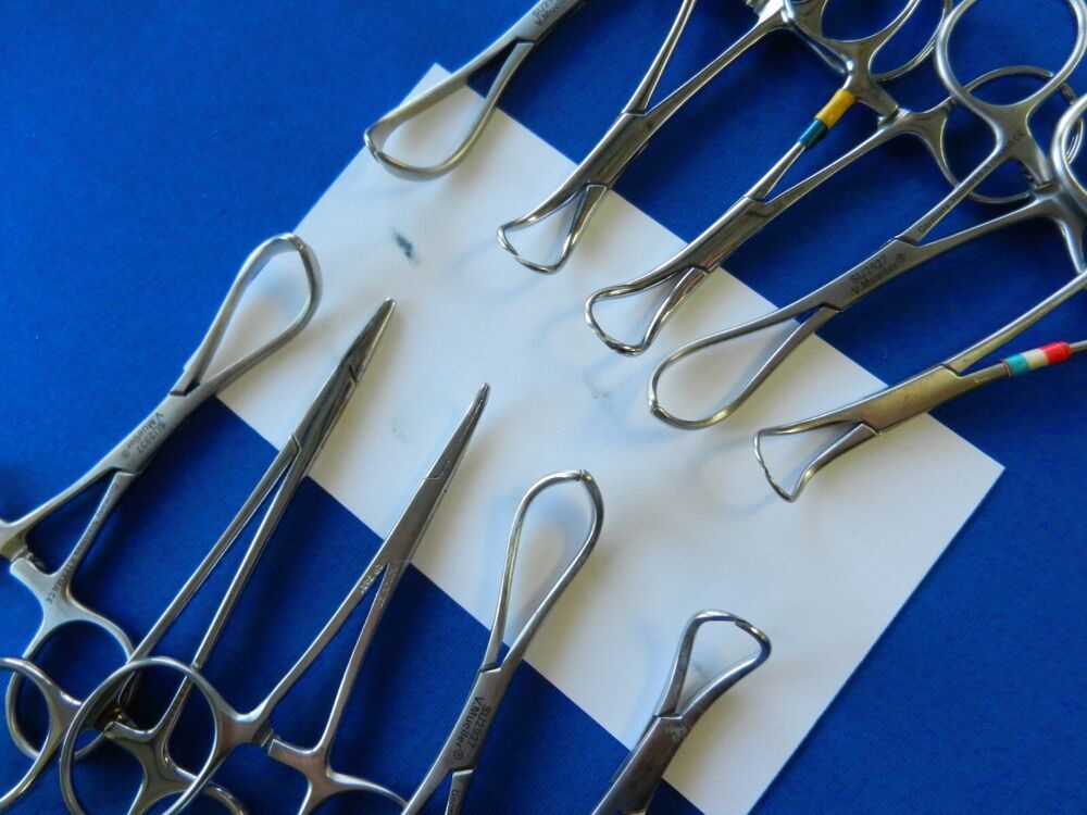 E640 V. Mueller Jarit Codman Lot of 10 Forceps 8.5-11cm Overall Length - Image 5