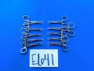 E641 V. Mueller Jarit Codman Lot of 10 Forceps 9-12.5cm Overall Length