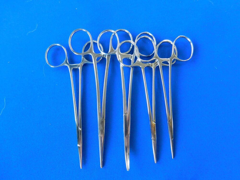 E645 V. Mueller Symmetry Codman Lot of 10 Forceps 12-14cm Overall Length - Image 3