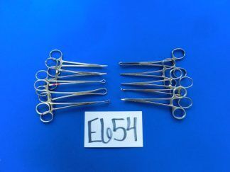 E654 V. Mueller Codman Weck Lot of 10 Forceps 13-16cm Overall Length