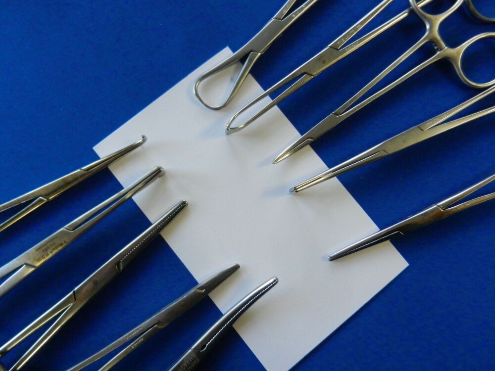 E656 V. Mueller Aesculap Jarit Lot of 10 Forceps 12.5-16cm Overall Length - Image 5