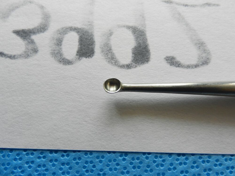 D3992 Zimmer Surgical Size 0 Cup Curette 3670 - Image 3