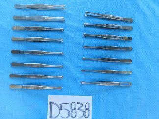 D5838 V. Mueller Codman Pilling Surgical Forceps Lot of 15 Approx 15cm
