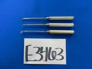 E3463 Storz Lot of 3 Triangle Curettes 17cm Overall Length