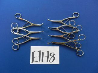 E7178 Aesculap Codman Dittmar ENT Jackson Dilator Forceps Lot of 7