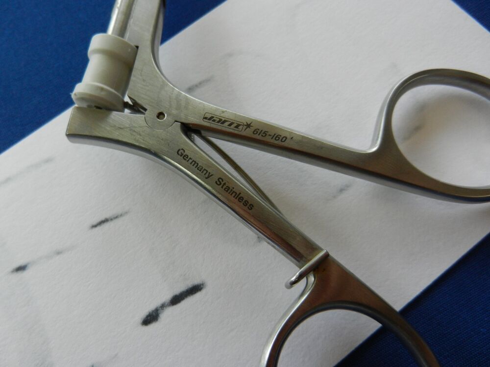 E7200 Jarit 615-160 Straight 1x1 Teeth Spring Loaded Forceps 5mm x 33cm - Image 5