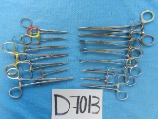 D7013 Storz V. Mueller Codman Surgical Forceps Lot of 15 Approx 9.5-20cm