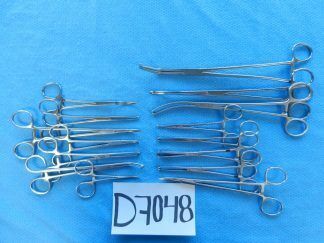 D7048 Jarit Aesculap V. Mueller Surgical Forceps Lot of 15 9.5-27cm