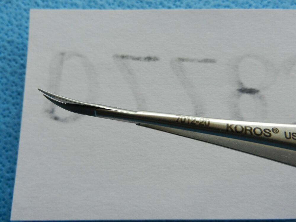 D2283 Koros Surgical Curved Scissors 7012-20 NEW! - Image 4