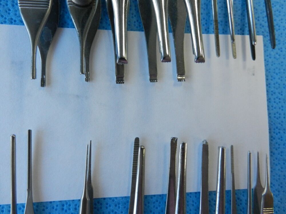D5849 V. Mueller Storz Miltex Surgical Forceps Lot of 15 Approx 7.5-15cm - Image 3