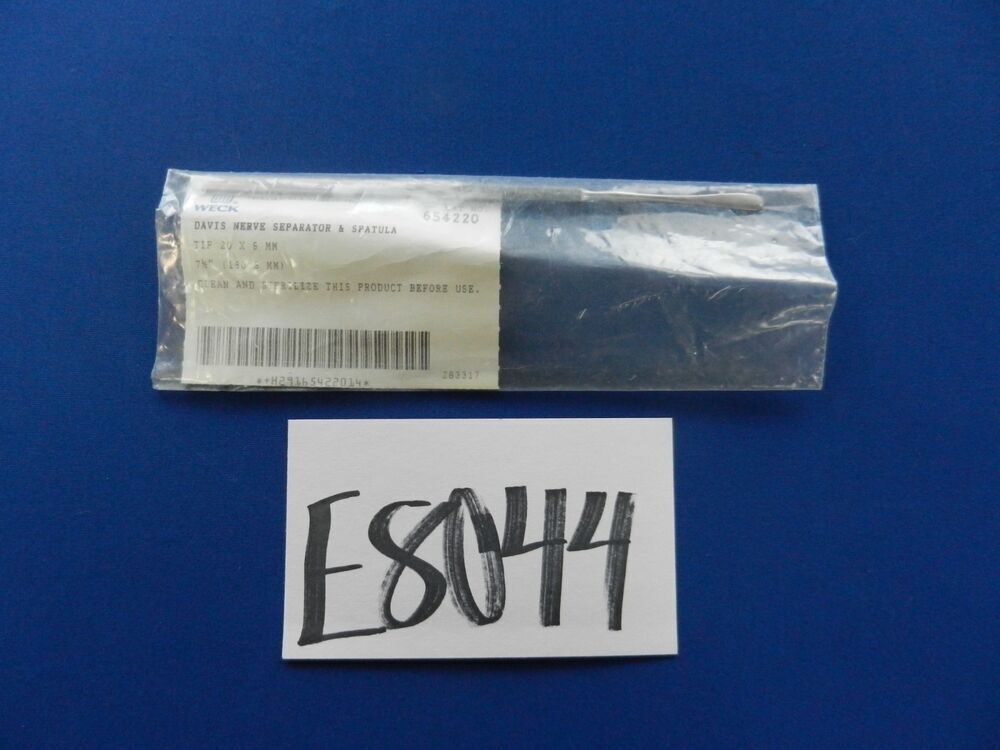 ***NEW*** Weck 645220 Davis 20x6mm Tip Spatula 190.5mm Length