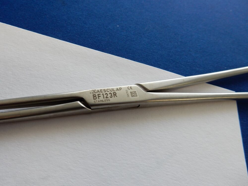 Aesculap BF123R Foerster-Ballenger Sponge Forceps 9-1/2" - Image 3
