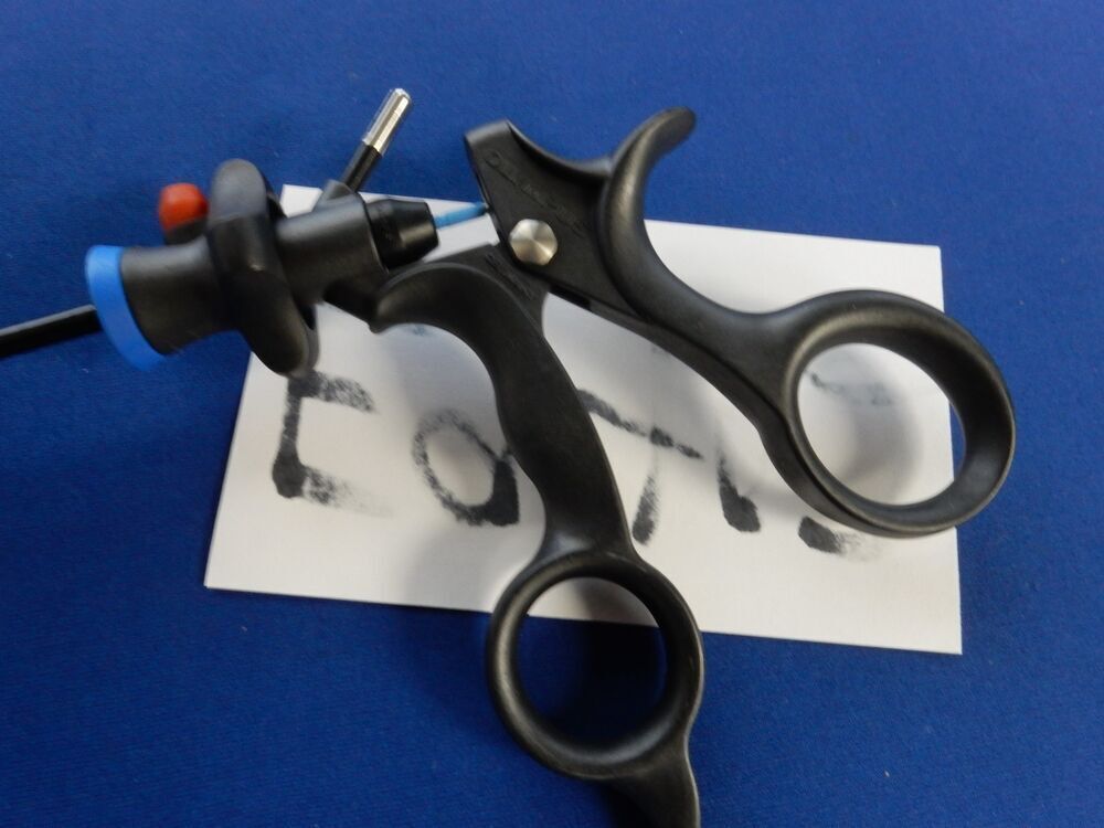 Olympus HiQ+ A63610A Laparoscopic 5mm x 33cm Biopsy Forceps w/ Spike - Image 3