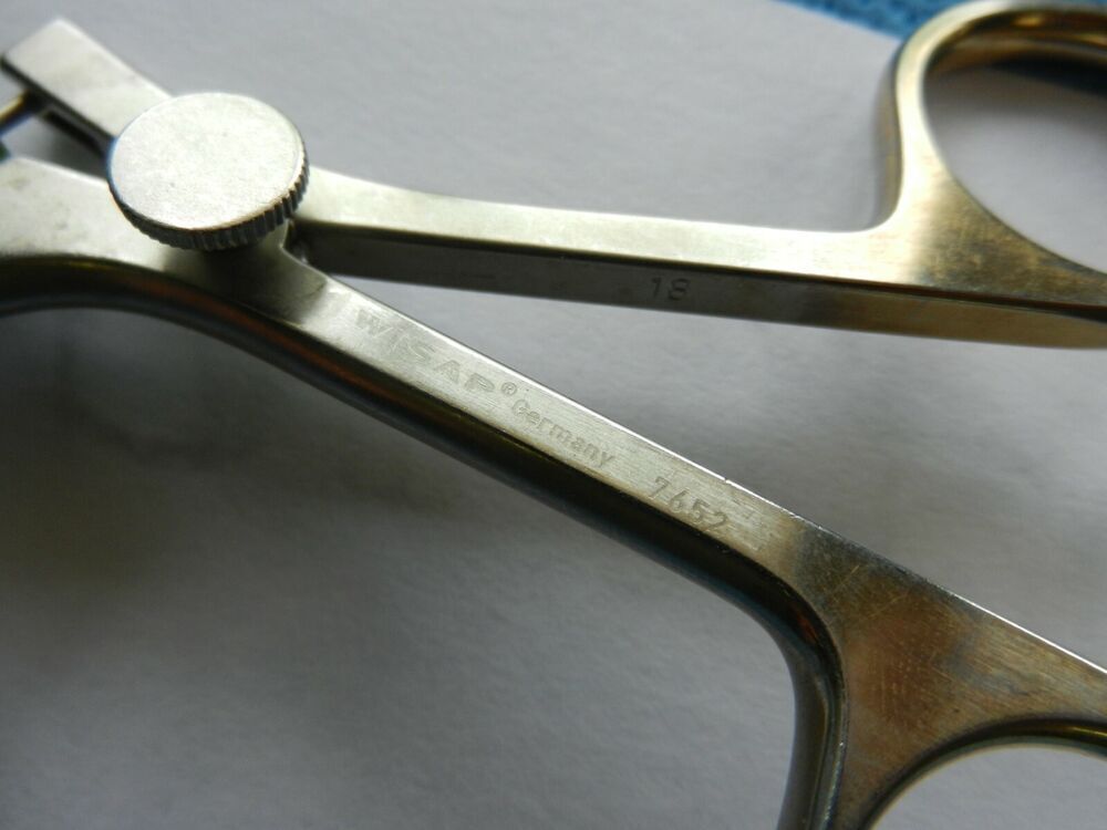 D3004 Wisap Surgical 5mm 32cm Hook Scissors 7652 - Image 4