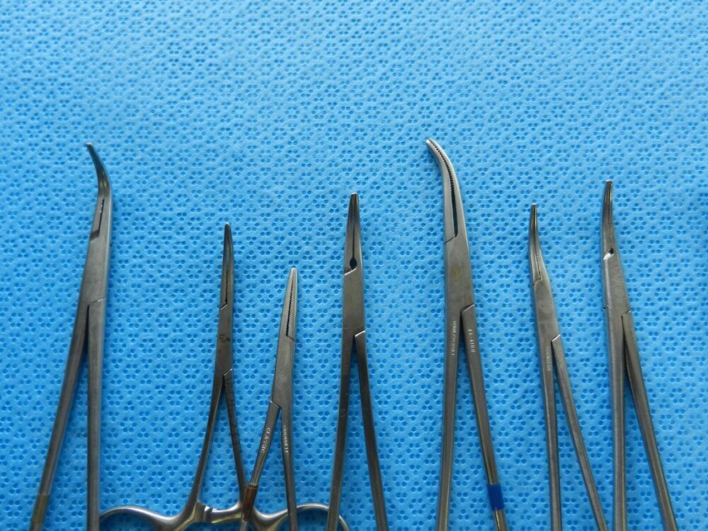 D4232 V. Mueller Codman Pilling Surgical Forceps Lot Of 15 - Image 3