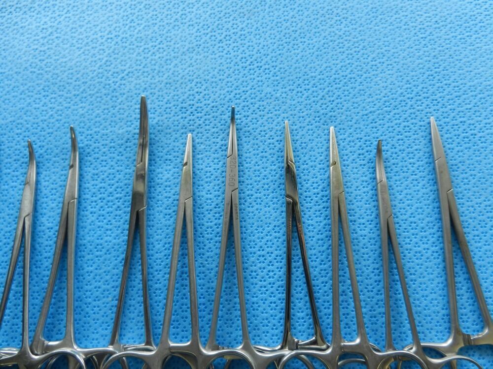 D4232 V. Mueller Codman Pilling Surgical Forceps Lot Of 15 - Image 4