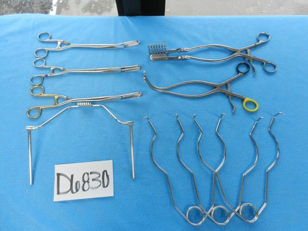 D6830 Codman Zimmer Surgical Thyroid Retractors Instrument Set