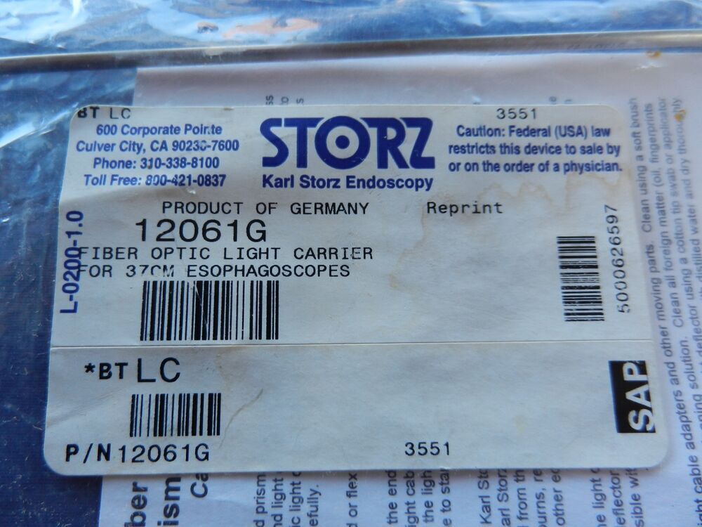 ***NEW*** Storz 12061G Fiber Optic Light Carrier - Image 3