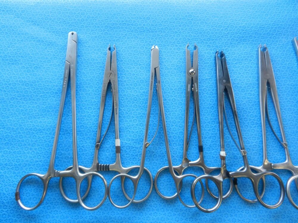Codman Zimmer Surgical Orthopedic Neuro Forceps Lot Of 22 - Image 3