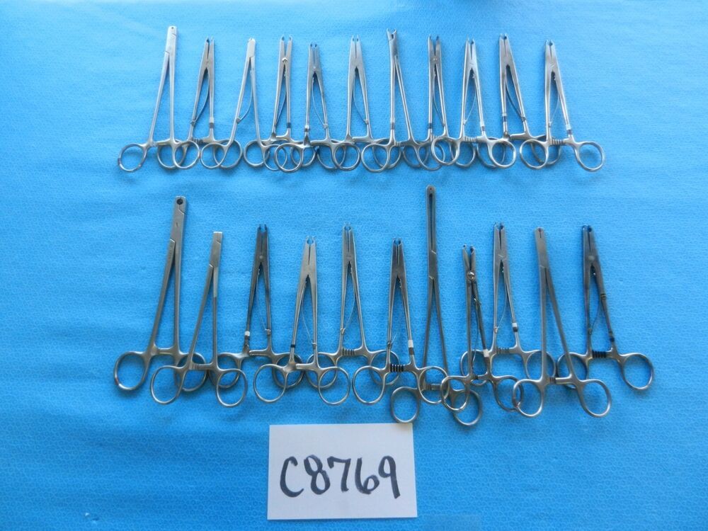 Codman Zimmer Surgical Orthopedic Neuro Forceps Lot Of 22