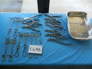 Codman V. Mueller Surgical Orthopedic Rongeur & Retractor Set W/ Tray