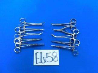 E658 Codman Aesculap Jarit Lot of 10 Forceps 12.5-15.5cm Overall Length