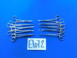 E672 Jarit V. Mueller Aesculap Lot of 10 Forceps 16-19.5cm Overall Length
