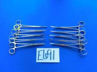 E691 Jarit Codman Pilling Lot of 10 Forceps 19.5-21cm Overall Length