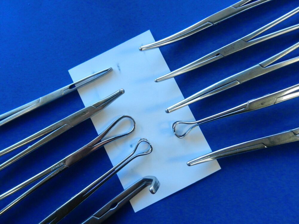 E691 Jarit Codman Pilling Lot of 10 Forceps 19.5-21cm Overall Length - Image 5