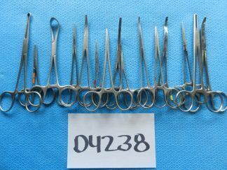 D4238 Codman Sklar Pilling Surgical Forceps Lot Of 15