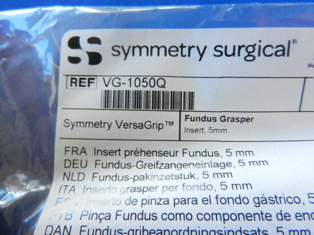 E1755 **NEW** Symmetry Surgical 5.0mm x 33cm Fundus Grasper Insert VG-1050Q - Image 5