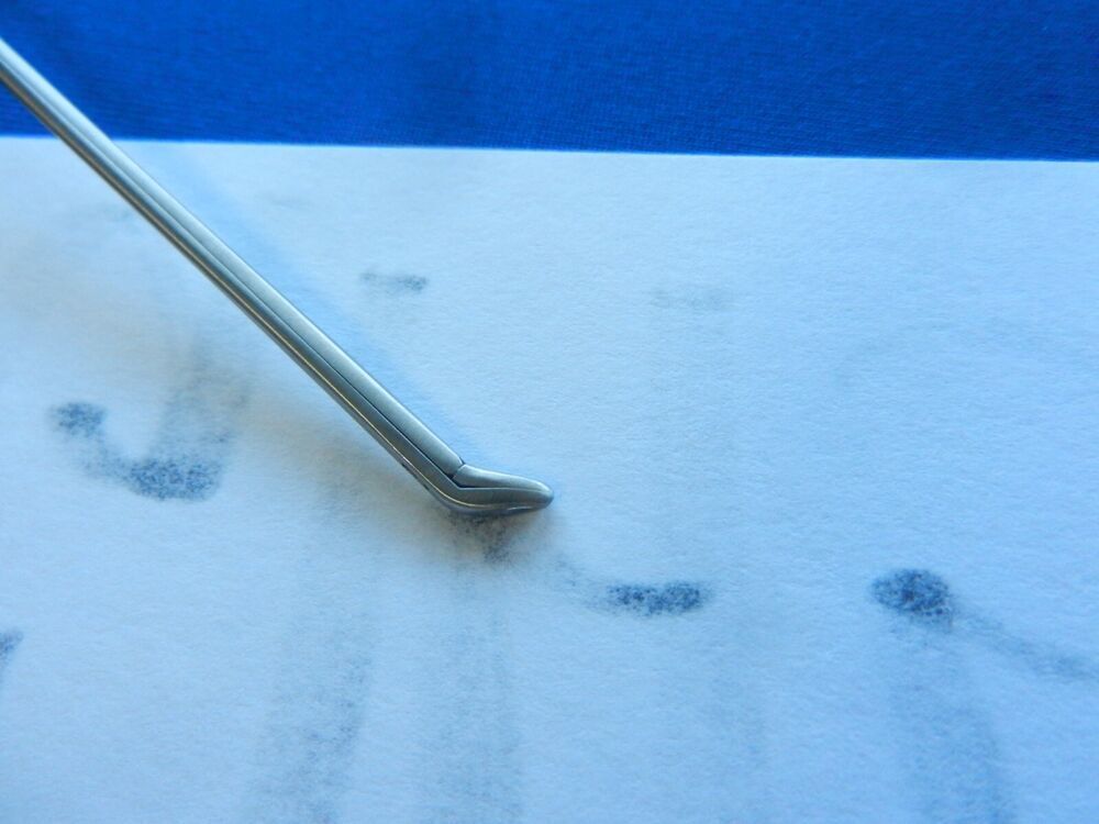 G145 Jarit 440-154 Strumpel Fenestrated Jaw 45 Degree Up Pediatric 105mm Long - Image 3