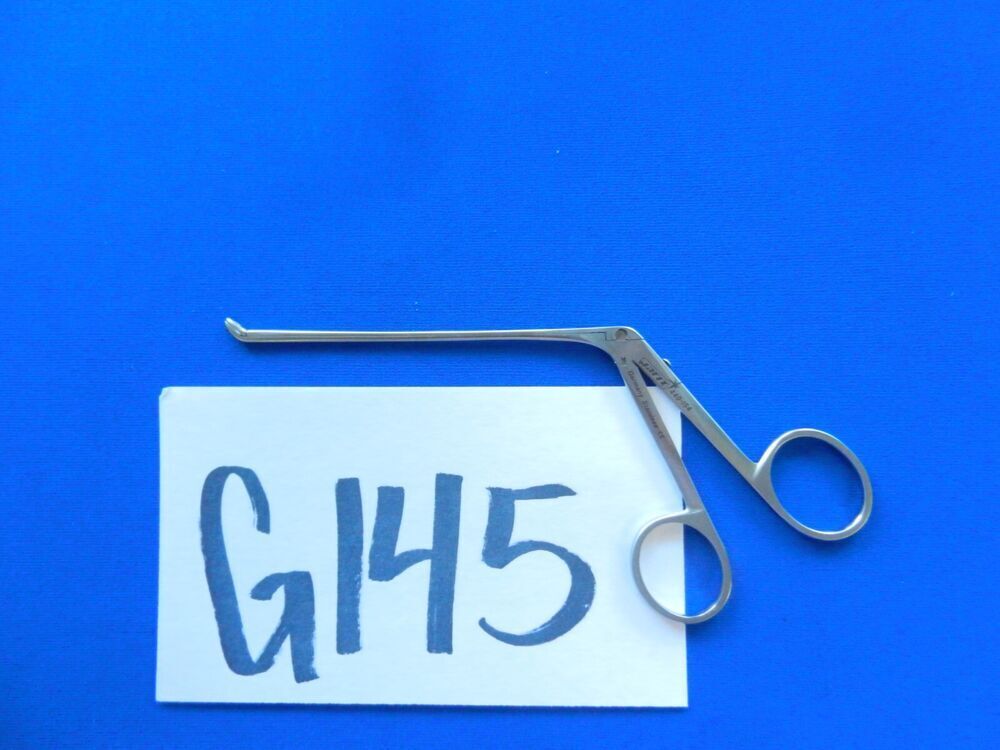 G145 Jarit 440-154 Strumpel Fenestrated Jaw 45 Degree Up Pediatric 105mm Long