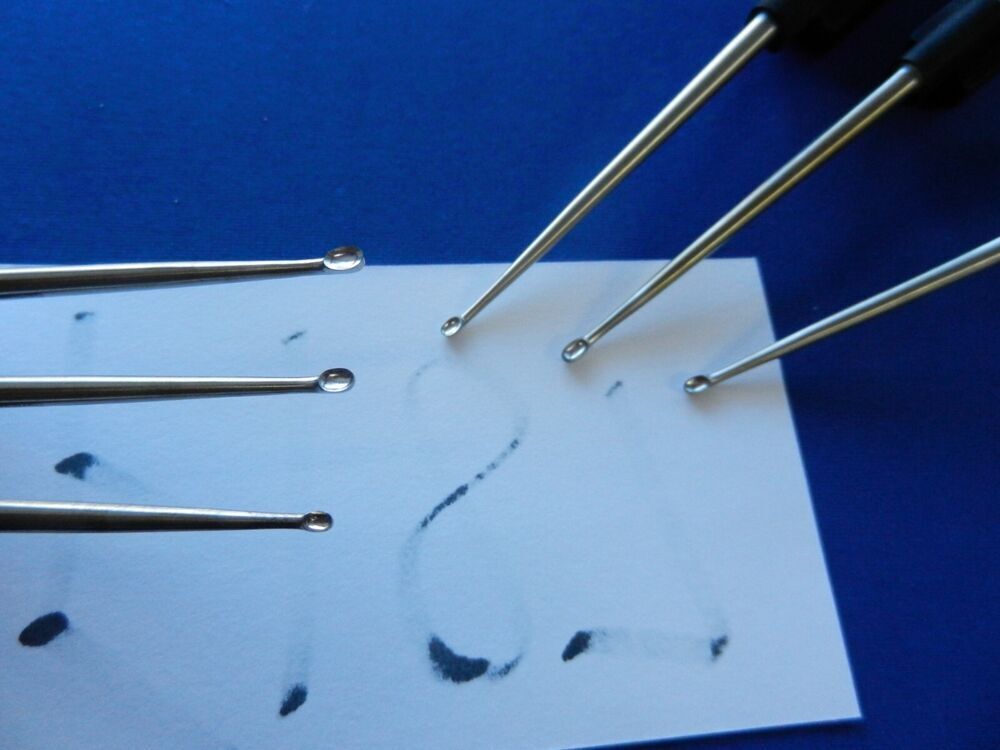 F187 Aesculap Cervical Bayonet Style Curette Set w/ Case - Image 4