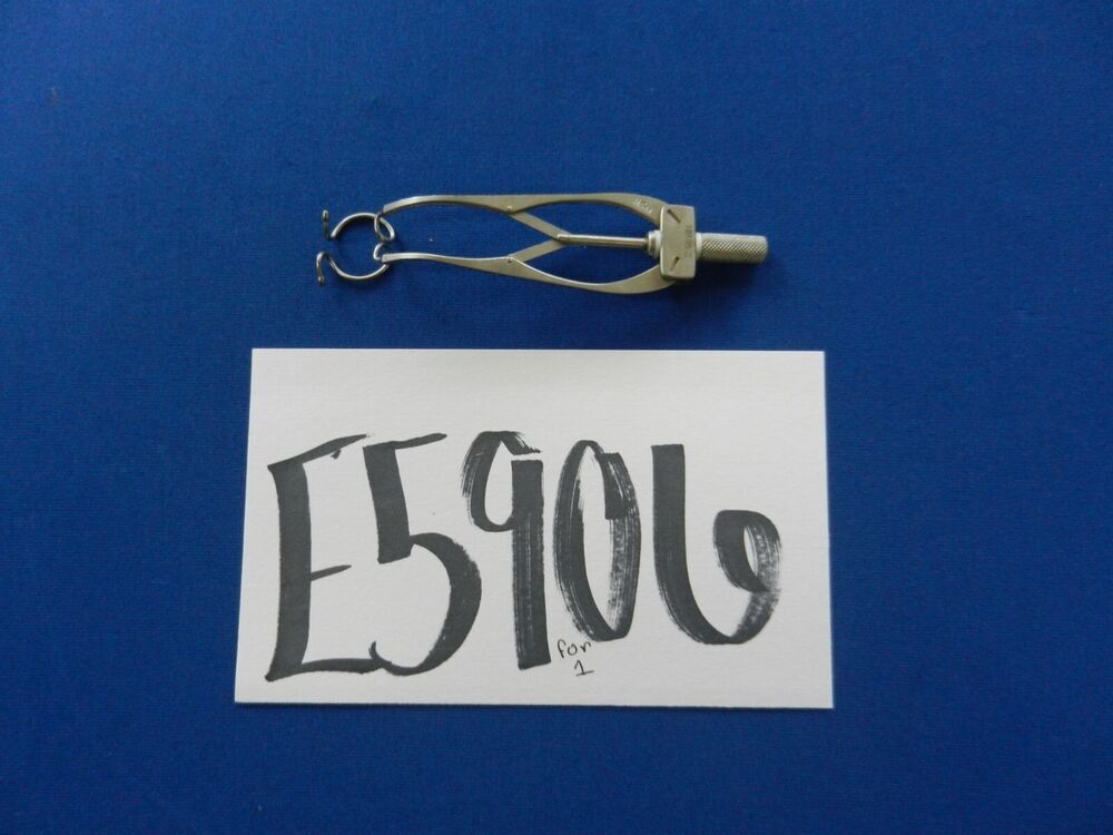 E5906 Moria 18195 Shapira 15mm Adjustable Blade Speculum with Olive Tips