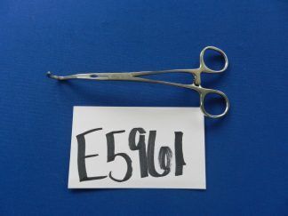E5961 Pilling 35-4135 Derra DeBakey Jaw Curved Anastamosis Clamp 17.5cm Length
