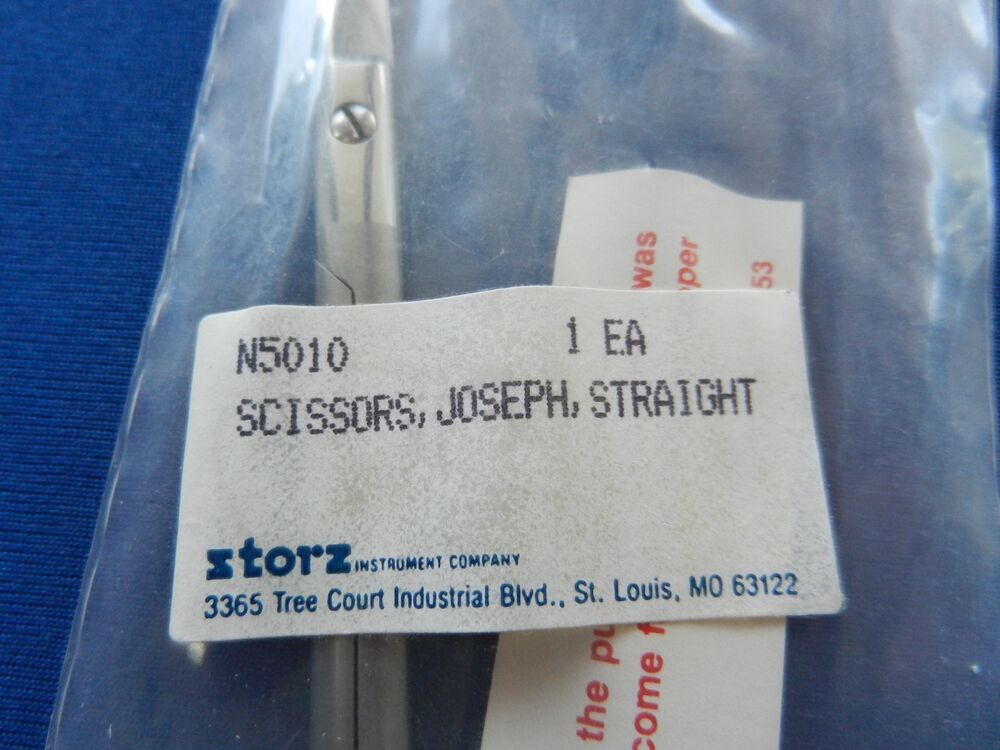 E6285 ***NEW*** Storz N5010 Joseph Straight Scissors - Image 3