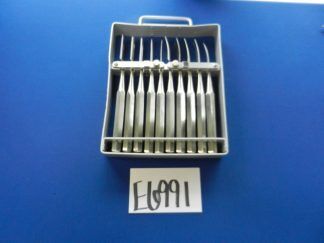 E6991 Zimmer 2884 & 2885 Straight & Curved Orthopedic Gouge Set