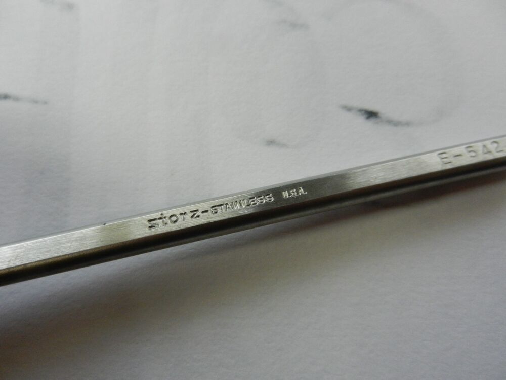 E7163 Storz E0542 Clayman 0.2mm Tip 45 Degree Angled Shaft 11.6cm Overall Length - Image 4