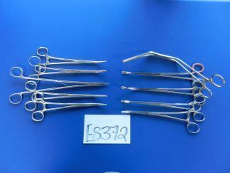 Codman Jarit Sklar Lot of 10 Straight & Curved Forceps Approx. 21-27.5cm