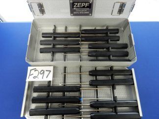 Zepf 38-1000 Magnum Straight and Angled  Curette Set of 15 w/ Case